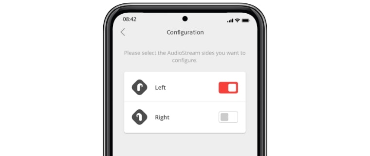AudioStream-konfiguration Android