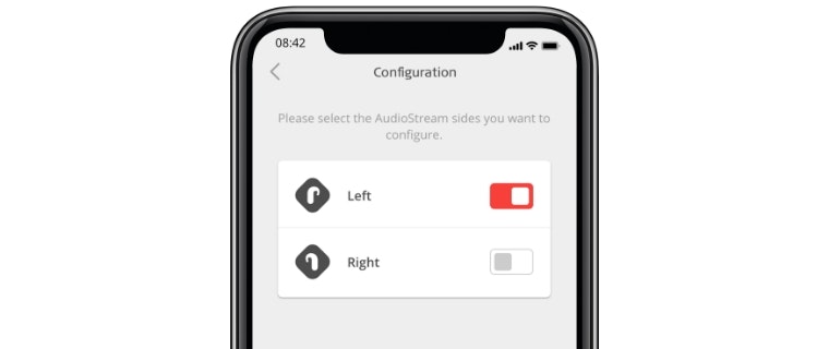 AudioStream Configuration iPhone