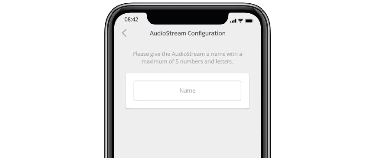 Konfigurera AudioStream på iPhone