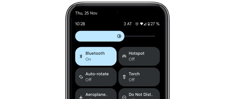 AudioStream para iPhone - Bluetooth encendido (ON)